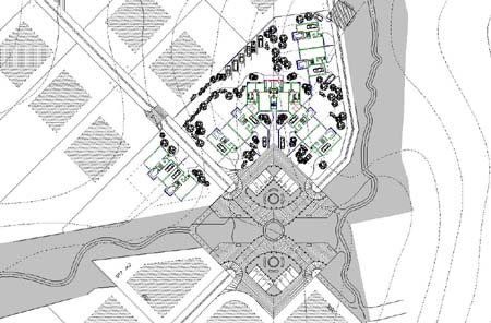Commune de Chaudfontaine, am�nagements du lotissement 'Rue de l'Abbaye'